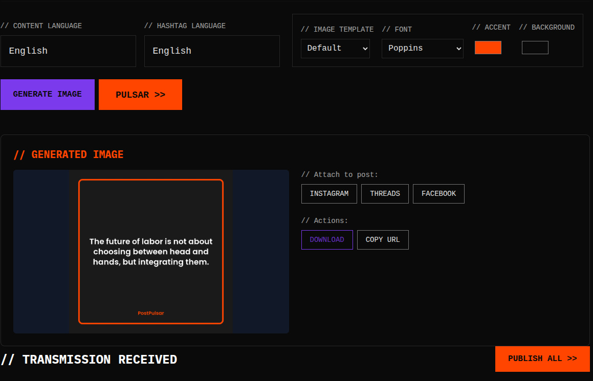 AI Quote Image Generation